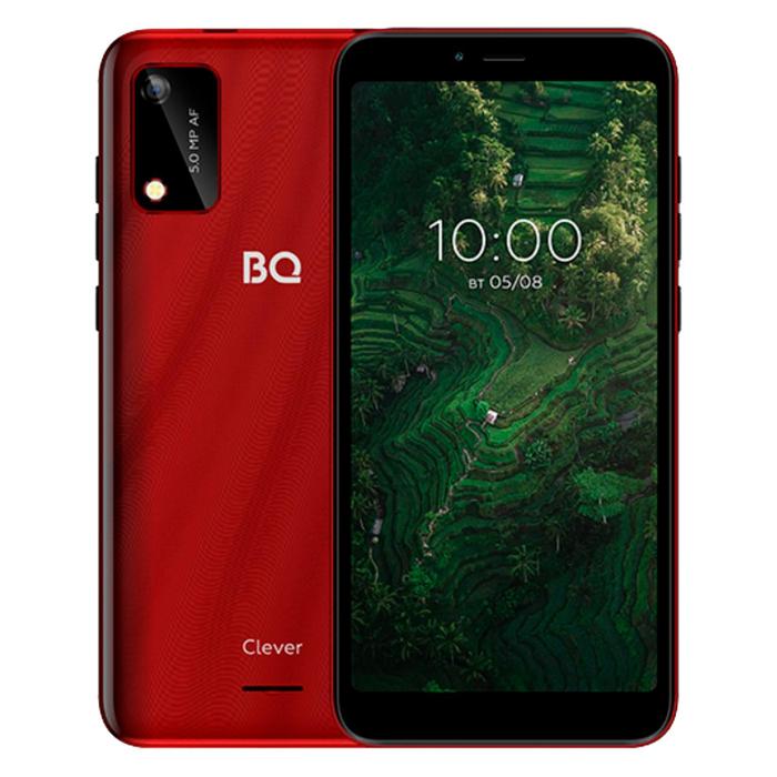 Смартфон BQ-5745L Clever, 5.7, IPS, 1Гб, 32Гб, 5 Мп, 2700 мАч, красный