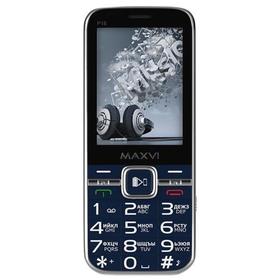 Сотовый телефон MAXVI P18, 2.8", 3sim, 0.3Мп, 3200 мАч, синий