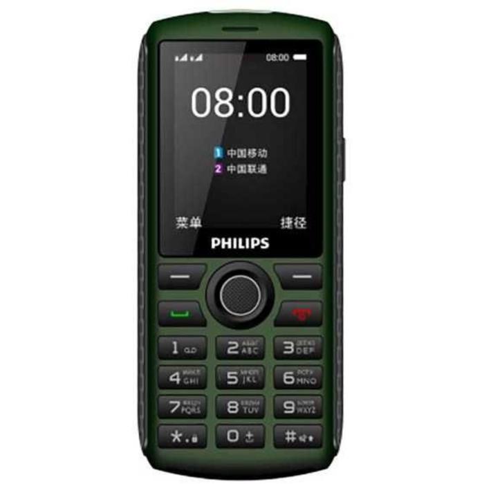 фото Сотовый телефон philips e218 xenium, 2.4", 2sim, 0.3мп, 1700 мач, зеленый