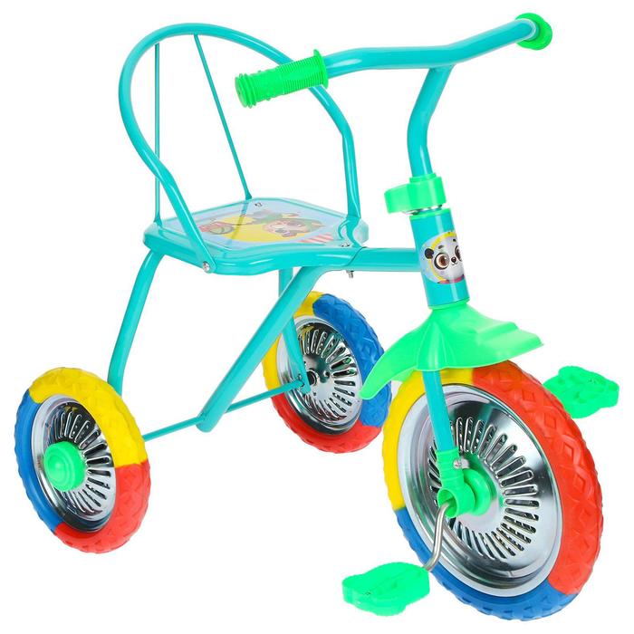 фото Велосипед трёхколёсный micio tr-313, колёса 10"/8", цвет голубой