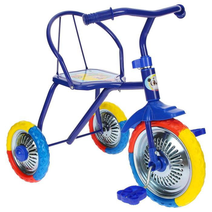 фото Велосипед трёхколёсный micio tr-313, колёса 10"/8", цвет синий