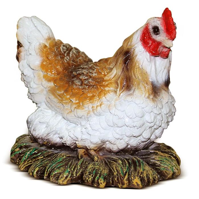 плакат ласточки в гнезде Садовая фигура Курица в гнезде 23х19х19см