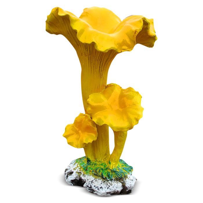 садовая фигура грибы лисички 35см кам полистоун 119282 Садовая фигура Грибы лисички 20х20х35см