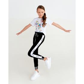 

Спортивные брюки для девочки, цвет чёрный, рост 170 см