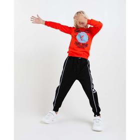 

Спортивные брюки детские, цвет чёрный, рост 134 см