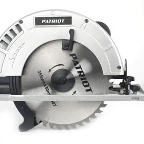 

Пила циркулярная PATRIOT CS255, 2000 Вт, 4000 об/мин, диск 255 мм, 90°/45 80/70 мм