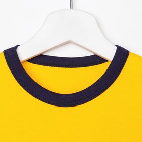

Футболка для мальчика, цвет жёлтый/зелёный/синий, рост 92-98 см (32)