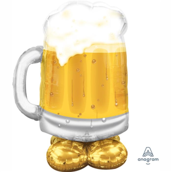 фото Шар фольгированный 49" "кружка пива", для воздуха anagram