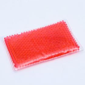 

Охлаждающий и согревающий гелевый пакет, с шариковым наполнителем, красный, 15*10 см