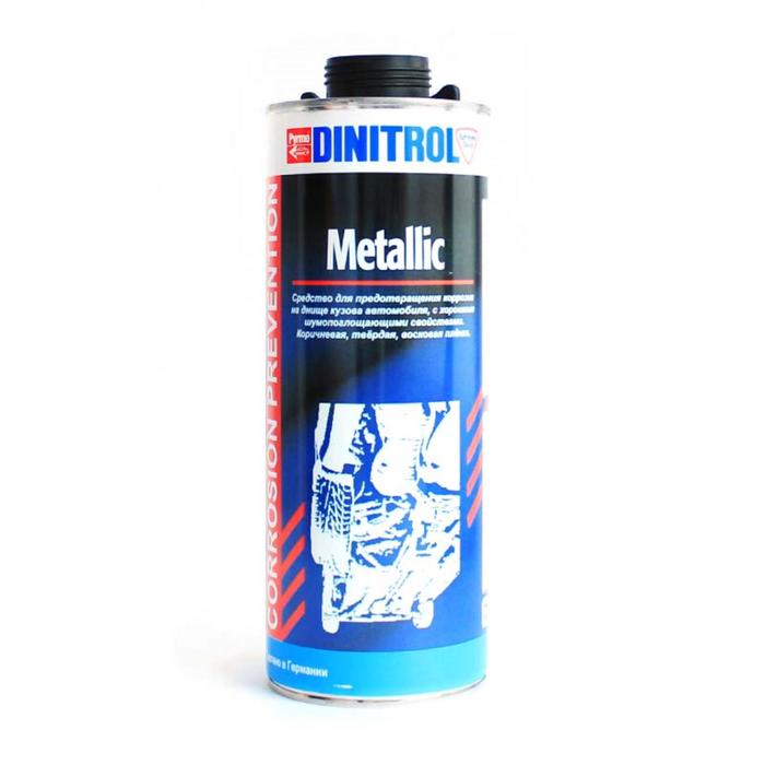 Антикор Dinitrol Metallic для днища и арок, 1 л