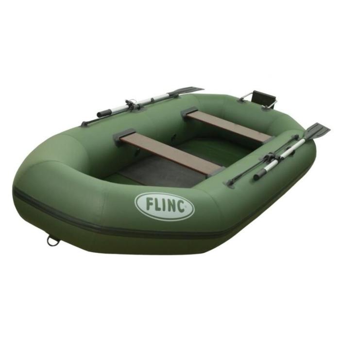 фото Надувная лодка flinc f280tl, цвет оливковый