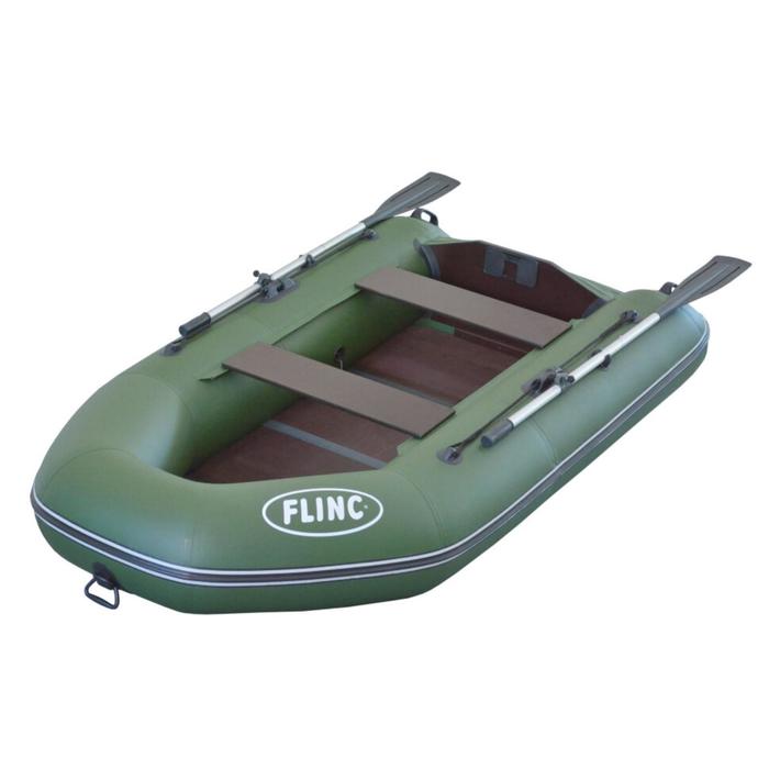 фото Надувная лодка flinc ft260l, цвет оливковый