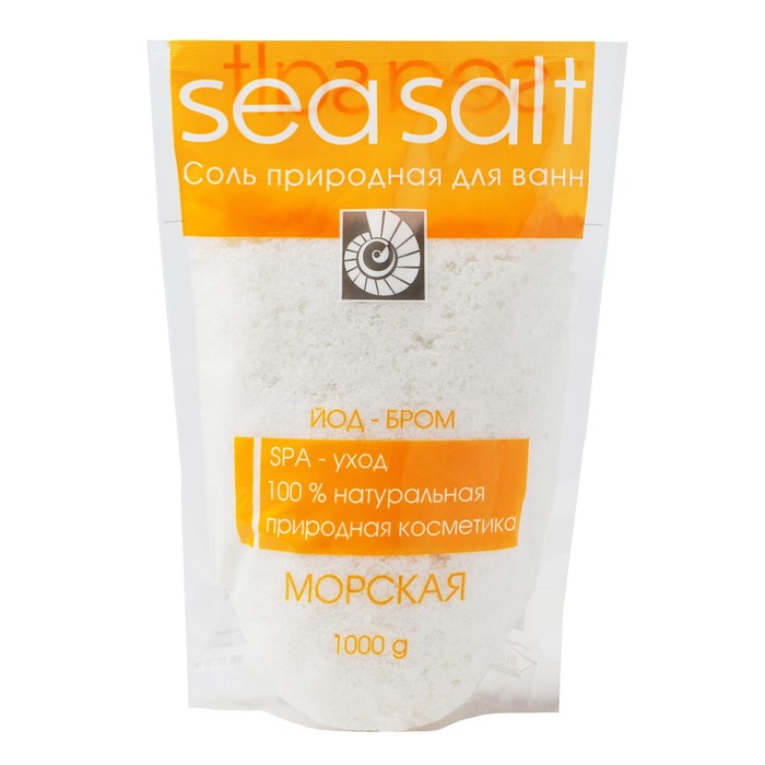 Соль для ванн Северная жемчужина «Морская» йод-бром, 1000 г северная жемчужина северная жемчужина соляной скраб миндаль