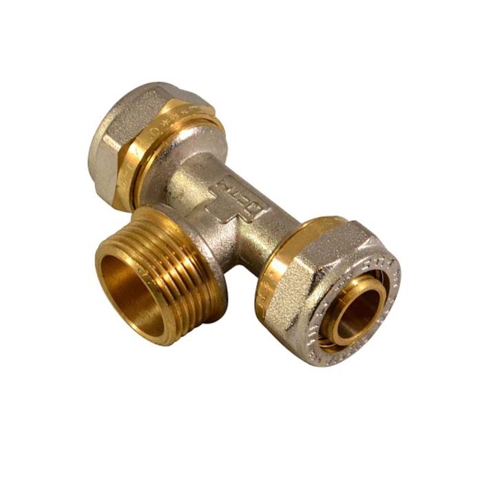 

Тройник СТМ, обжимной, 20 мм 3/4" x 20 мм, наружный