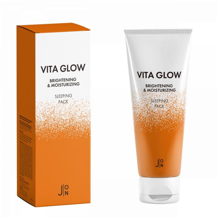 фото Маска для лицаvita glow brightening&moisturizing sleeping pack, 50 гр j:on