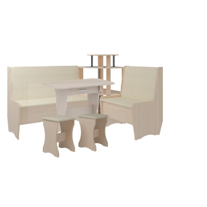 

Кухонный уголок Трапэзи ТЕССЕРА 1582х1182х990 Nice Beige/Дуб Девонширский