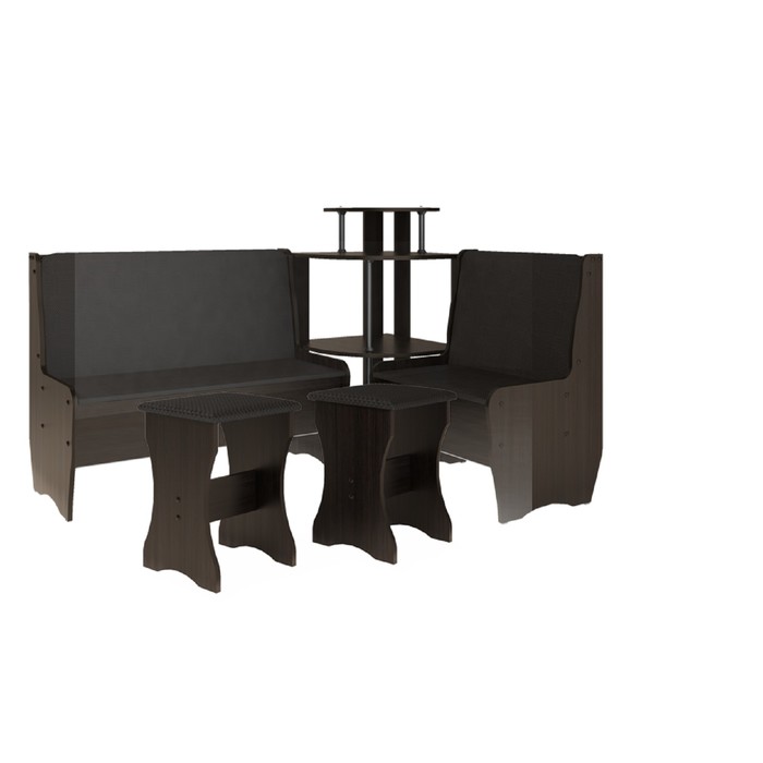 

Кухонный уголок Трапэзи ТЕССЕРА без стола 1582х1182х990 PUNTO-коричневый /Венге магия