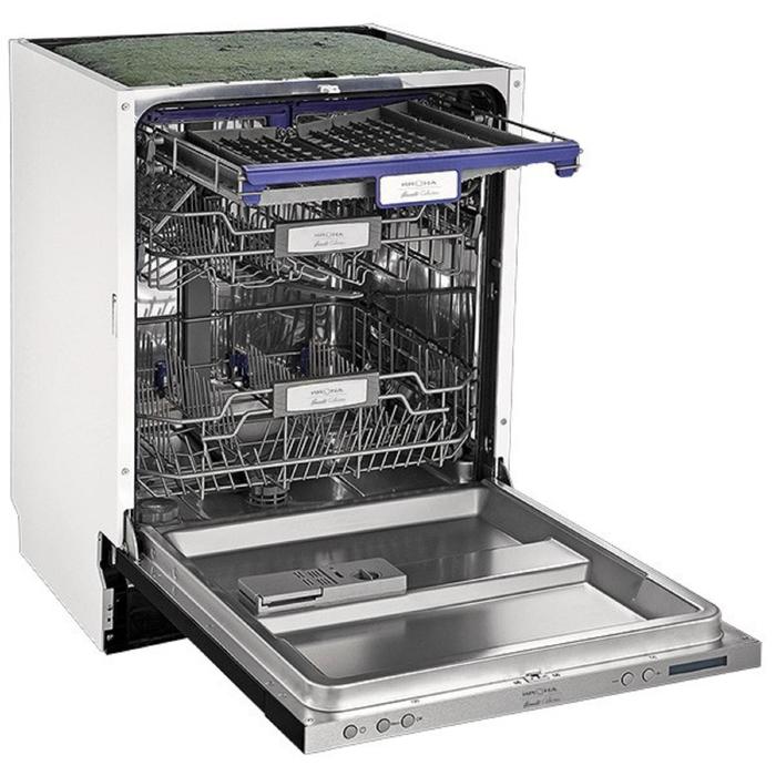 Посудомоечная машина KRONA KAMAYA 60 BI, встраиваемая, класс А+++, 14 комплектов, 8 прог. посудомоечная машина krona kamaya 45 bi встраиваемая класс а 8 программ