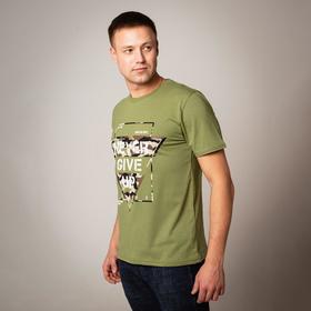 

Футболка мужская, цвет зелёный, размер 56