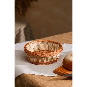 

Хлебница плетёная, круглая, D=22см, H=8см