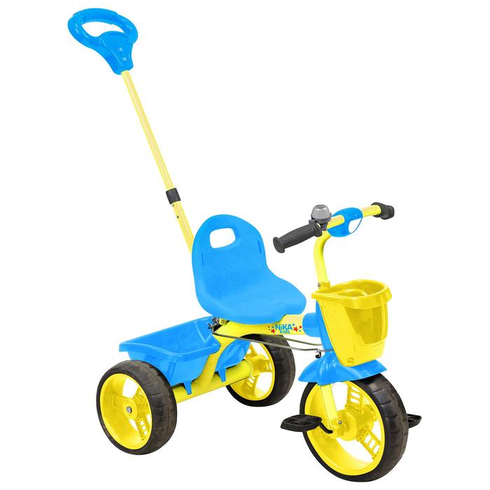 фото Велосипед трехколесный nika вд2, цвет желтый с голубым nika kids