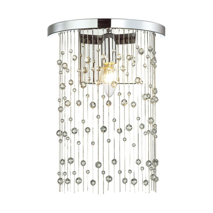 фото Бра raini, 1x40вт e14, цвет хром, ip20 odeon light