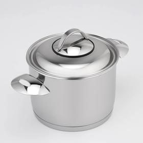 

Кастрюля «Аметист», 2 л, d=16 см, металлическая крышка, цвет серебристый
