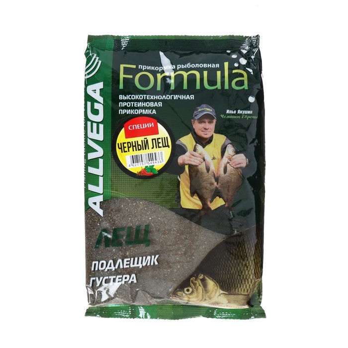 Прикормка Allvega Formula Black Bream Spice, черный лещ специи, 1 кг прикормка allvega formula feeder bream фидер лещ 900 г