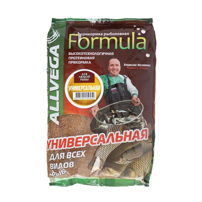 Прикормка Allvega Formula Universal, универсальная, 900 г прикормка allvega formula feeder bream фидер лещ 900 г