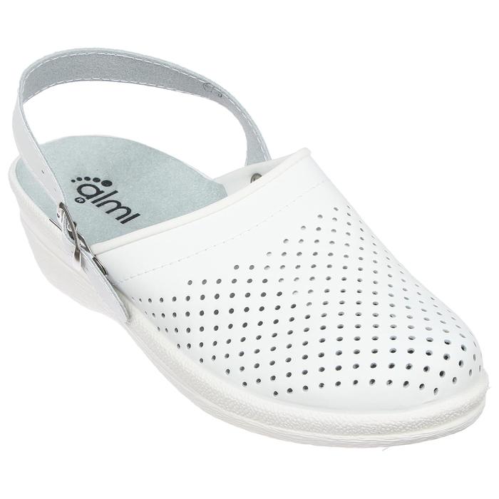 Туфли сабо женские «Маша», цвет белый, размер 39