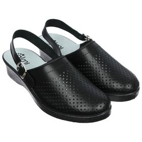 Туфли сабо женские «Эмануэла», цвет чёрный, размер 37 Ош