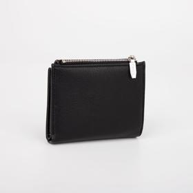 

Кошелёк женский, отдел на магните, цвет чёрный