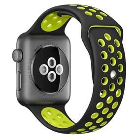 

Ремешок Krutoff Silicone Sport, для Apple Watch, 42/44 мм, черно-желтый