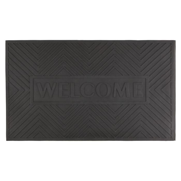 

Коврик грязезащитный WELCOME,35х60 см, цвет чёрный