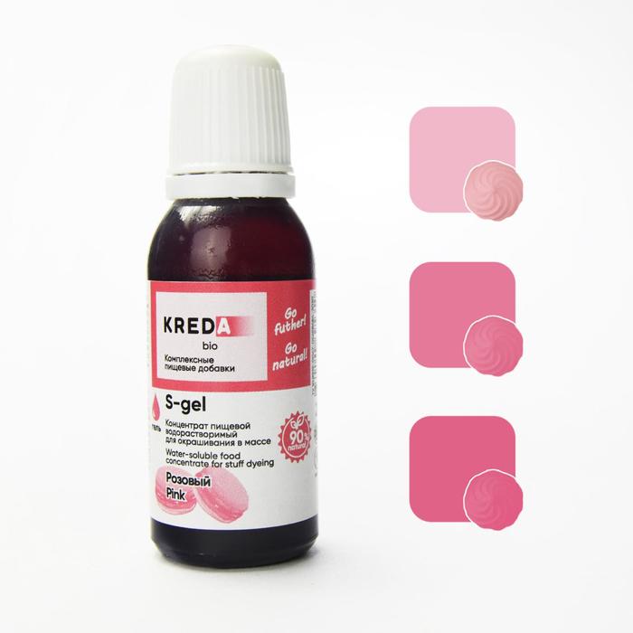 

Краситель пищевой Kreda Bio концентрат, розовый, 20 мл