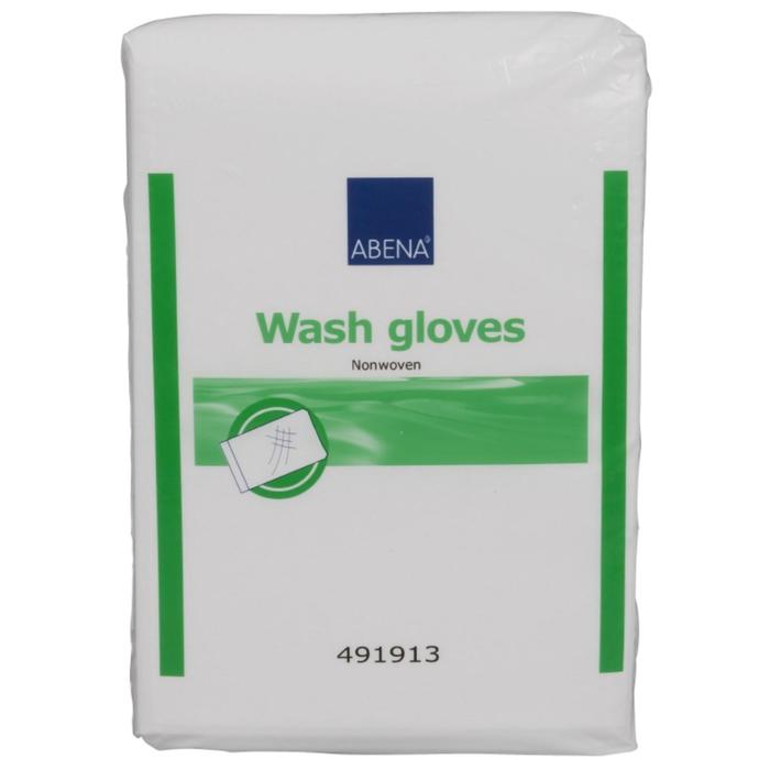 Рукавицы для мытья Abena Wash gloves Nonwoven 16x23 см, 50 шт