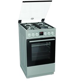 

Плита Gorenje GI5321XF, газовая, 4 конфорки, 67 л, газовая духовка, серебристая