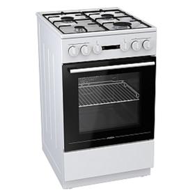 

Плита Mora K152AW, газовая, 4 конфорки, 68 л, электрическая духовка, белая