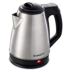 Чайник электрический Scarlett SC-EK21S25, металл, 1.5 л, 1350 Вт, серебристый