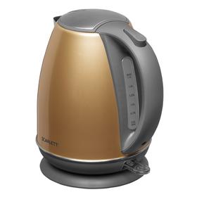 

Чайник электрический Scarlett SC-EK21S86, металл, 1.7 л, 2200 Вт, золотистый