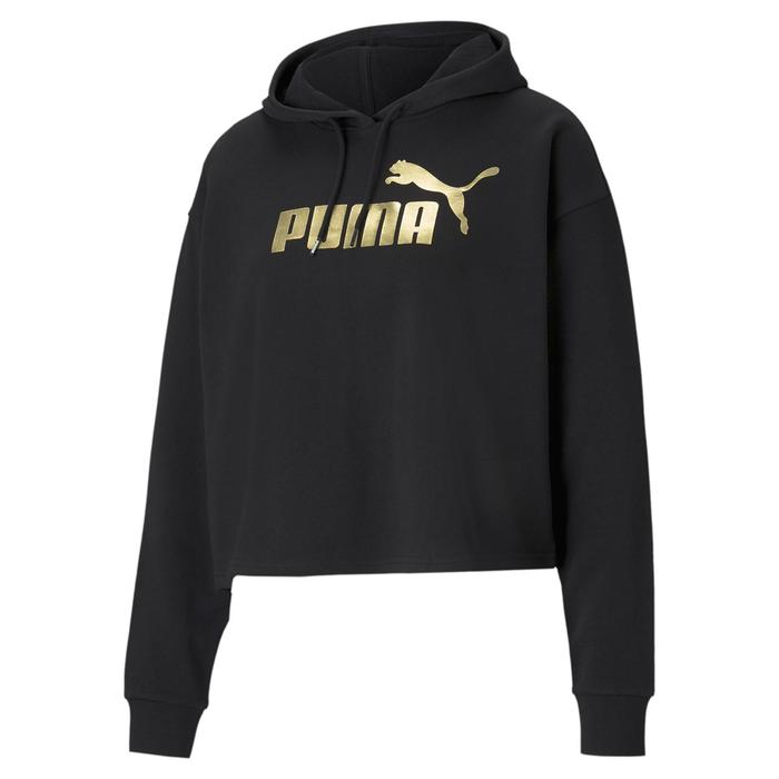 фото Худи puma ess+ cropped metallic logo hoodie trв, размер 44-46 (58689201)