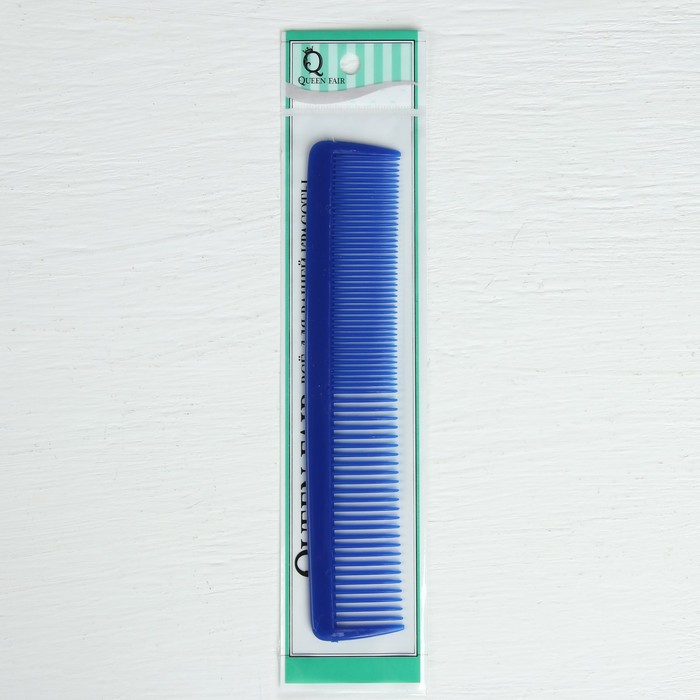 Расчёска комбинированная, цвет синий