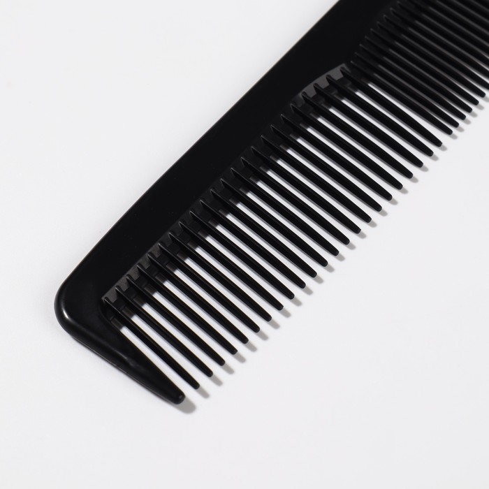 Расчёска комбинированная, 12,5 × 2,5 см, цвет чёрный