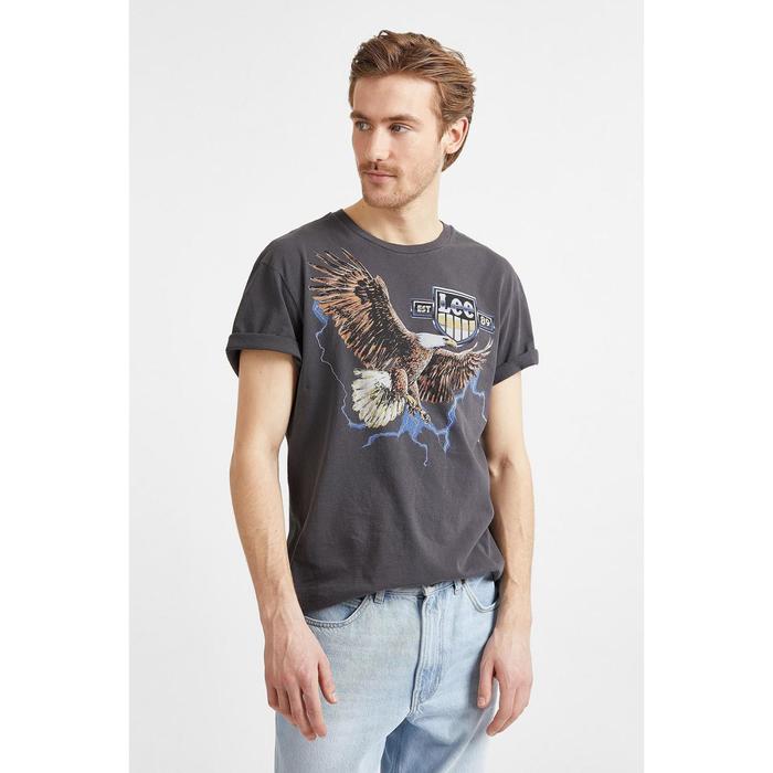 фото Футболка lee biker tee washed, размер 50 (l60cfeon)