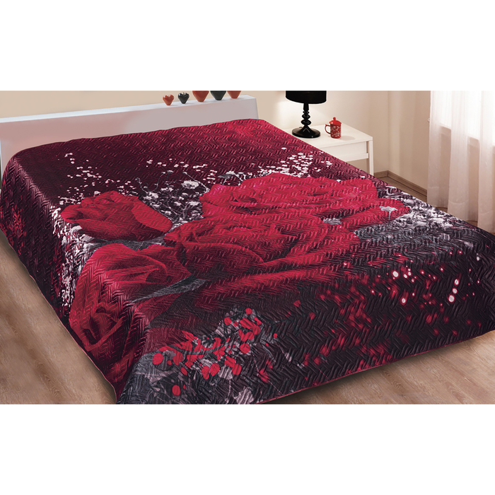 Покрывало 3D Marianna евро макси Эйфория 230х250 см, искус.шелк, пэ100%