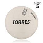 Мяч волейбольный TORRES Simple, размер 5, синтетическая кожа (ТПУ), машинная сшивка, бутиловая камера, бело-че