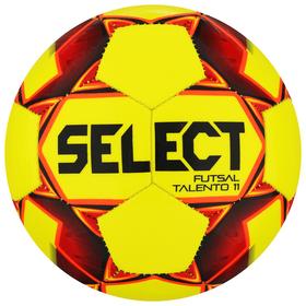 

Мяч футзальный SELECT Futsal Talento 11, размер Jr, 32 панели, ТПУ, машинная сшивка, цвет жёлтый/красный