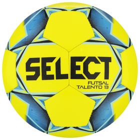 

Мяч футзальный SELECT Futsal Talento 13, размер 3, 32 панели, ТПУ, машинная сшивка, цвет жёлтый/синий
