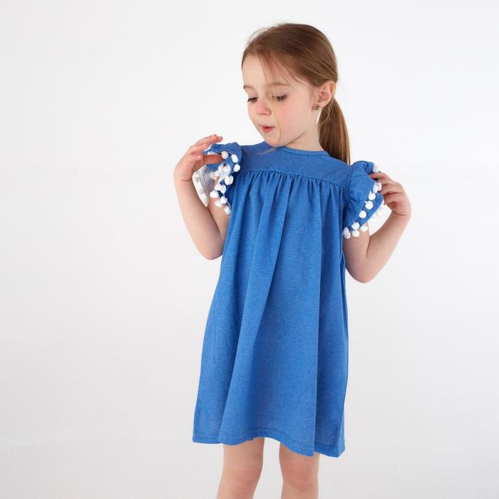 фото Платье для девочки «стеша», цвет голубой, рост 116 см милаша