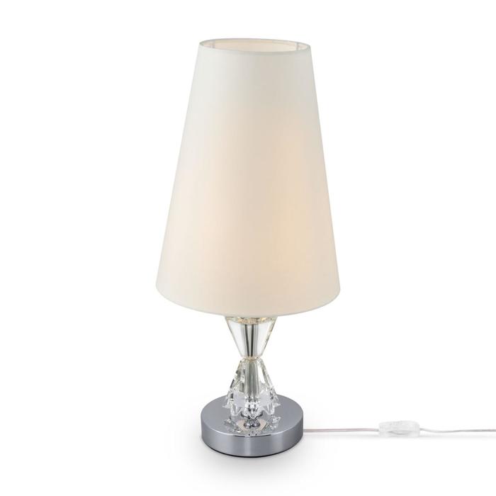 Настольная лампа Florero, 1x40Вт E27, цвет хром